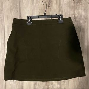 ZARA GREEN MINI SKIRT W/Pockets